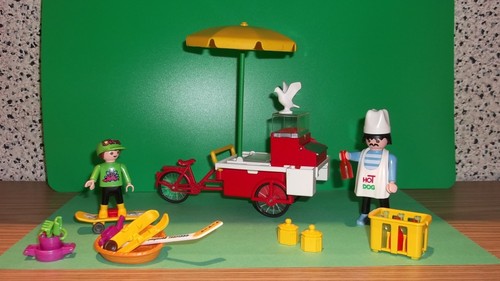 Playmobil hot dog stand mit - hot,