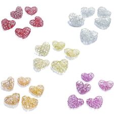 Draht-Herzen 3D 5 Stück 45mm