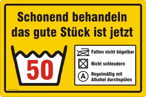 Geburtstag jahre schonend - 50,