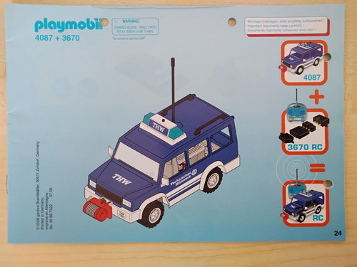 Playmobil bauanleitung 4087 - bauanleitung,