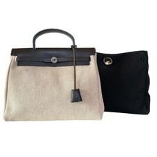 Hermes herbag toile - hermes,