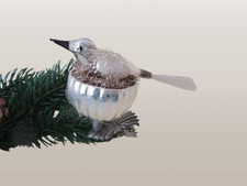 Christbaumschmuck, antik, Vogel, Lauscha, Nest, Zwicker/Clip, Tinsel, Bouillon