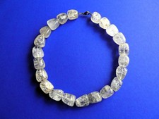 Vintage Bergkristall Halskette, 265 Gramm !  sehr große Nuggets   TOP Zustand!