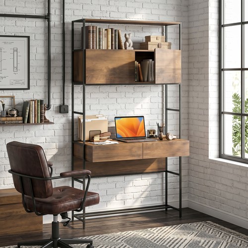Homcom schreibtisch mit - schreibtisch, 2