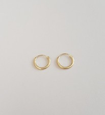 Creolen Ohrringe 333 Gold 8 Karat Gelbgold  13 mm Neu