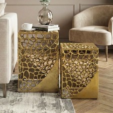 Satztisch Gold 2er Set