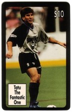 10 $ Weltmeister 1993 Fußball - Dallas Sidekicks Tatu Kicken Ball Telefonkarte
