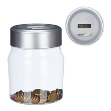 Spardose mit zähler Münzzähler Digitale Sparbüchse Transparentes Sparschwein