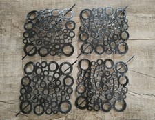 Raffhalter für Gardinen, Metall, Schwarz, Vintage 17x17cm