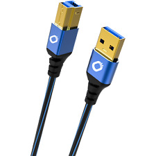 OEHLBACH USB Plus B3 / High-Speed 3.0 USB-Kabel / Typ A auf Typ B / OFC / 50cm