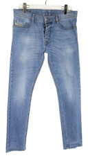 Diesel Tepphar Slim-Carrot Stretch 0842H Herrenjeans W32/L30 Blau Whiskers