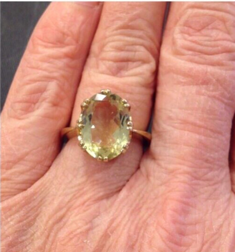 Prasiolithring goldring 375er - prasiolithring,