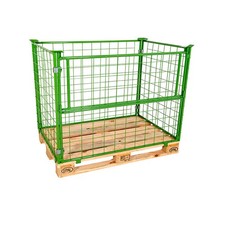 Gitteraufsatzrahmen lackiert 1200 mm Nutzhöhe - 800x1200 - Europalette Gitterbox