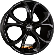 4x MAK LARIO Gloss Black 7,5x17 ET31 5x110 Alufelgen 17 Zoll