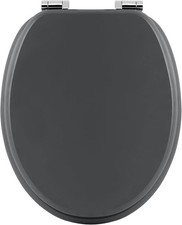 WC-Sitz, Soft-Close Toilettendeckel, Toilettendeckel Toilettensitz MDF #2937