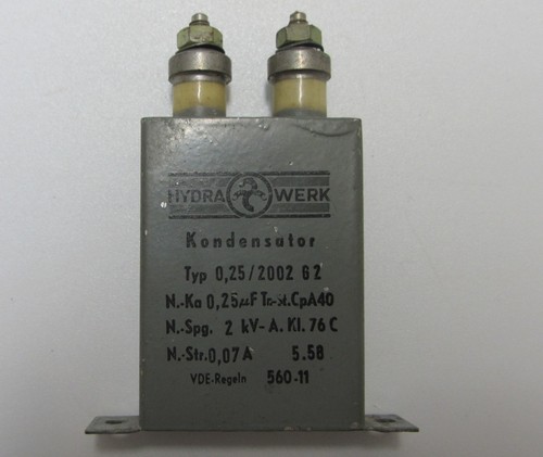 Hydra werk 25µf - , 2kvdc