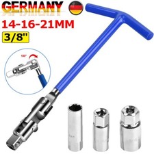 4 tlg Zündkerzenschlüssel Satz Zündkerzen 14/16/21 mm Steckschlüssel Gelenk PKW