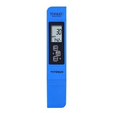 VIVOSUN TDS-Tester 3-in-1 TDS-, EC- & Temperatur-Messgerät Wasserqualität,Blau