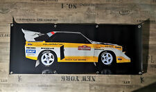 FAHNE Werbe Banner für Audi S1 Fans   turbo urquattro quattro V5 10V Rallye