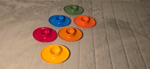 Bunte kunststoff eierbecher - 6,