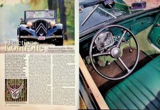 Oldtimer Praxis 2103) Citroen 11 CV Traction Avant Cabrio mit 44PS Restaurierung