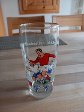 Glas mit Vereinswappen der Fussball Bundesliga Saison 1965/66