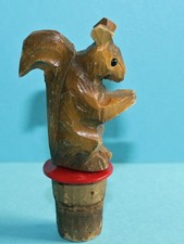 Alte Holz Schnapsnase Eichhörnchen / Ausgießer / Wooden Pourer Squirrel Verseur