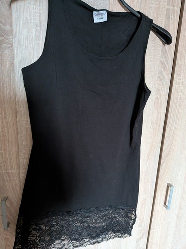 Damen tank top mit spitze - tank-top,