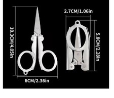 Storchenschere Handarbeitsschere Fadenschere Stickschere * klappbar