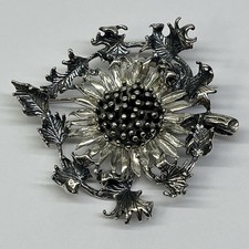 Trachtenschmuck Brosche Distel