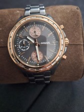 Fossil CH2825 Ladies Chronograph Gray Ion Plated Stainless Steel Wrist Watch