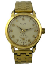 Herrenarmbanduhr Miles Wehrmachtswerk Handaufzug AS 1130 mit Schild funktioniert
