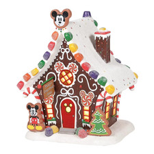 Enesco Disney Village Mickey Mouse's Lebkuchenhaus Figur - Disney Weihnachten