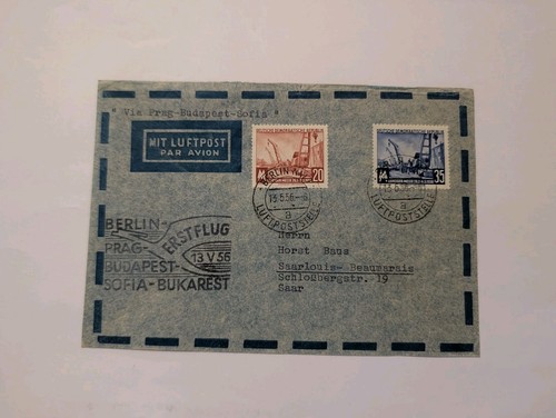 Ddr beleg 1956 lufthansa - ddr,
