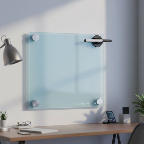 45x50cm glasmagnettafel weiß - 45x50cm,