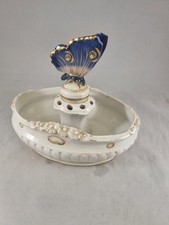 Porzellan Schale Thüringen mit Figur  Schmetterling im blau