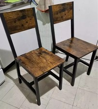 2er Set Esszimmerstühle Küchenstühle Metallrahmen für Esszimmer  2 chairs