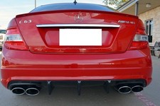 Sportauspuff Endschalldämpfer für Mercedes C-Klasse W204 Endrohre 120x80mm