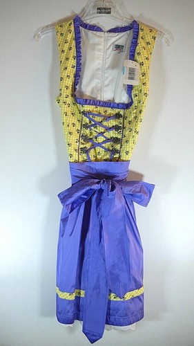 Mini dirndl gelb lila - dirndl, cm