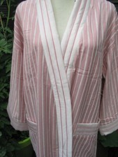 Luxus damen bade-morgen-mantel fabr rösch neu gr. 38 altrose-weiss NP 189.-euro