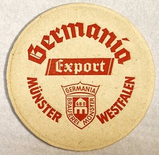 MÜNSTER WESTFALEN GERMANIA BRAUEREI BIER URALTER BIERDECKEL 50-60 JAHRE ALT