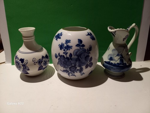 Vasen porzellan blau weiss - 3,