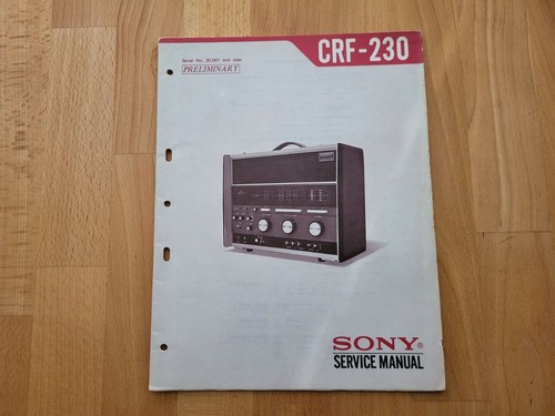 Sony crf 230 service manual - service,