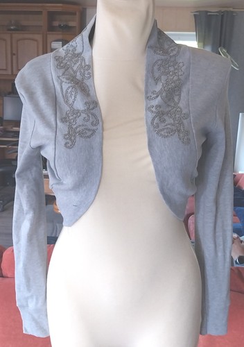 Bolero style grau - gr.l, mit
