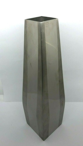 70er 80er edelstahl vase - /,