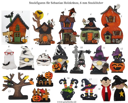 Halloween steckfiguren für - halloween,