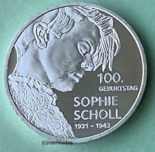 Deutschland BRD 20 Euro 2021 Sophie Scholl Silber Euromünze coin 