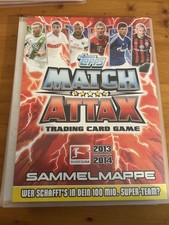 Fußball Sammelkarten match attax mit Mappe 2013/2014 209 Karten