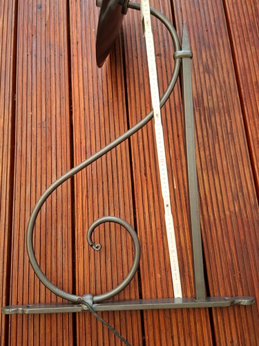 Alte hoflampe mit emaille - alte,