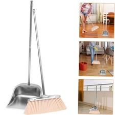 Besen und Kehrschaufel Set Kehrmaschine und Kehrschaufel Combo mit Langem Griff